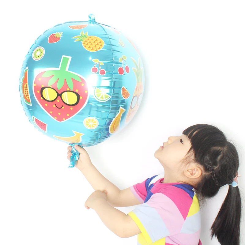 22 дюйма 4D фрукты арбуз ананас воздушные шары питание попкорн Макарон шар для