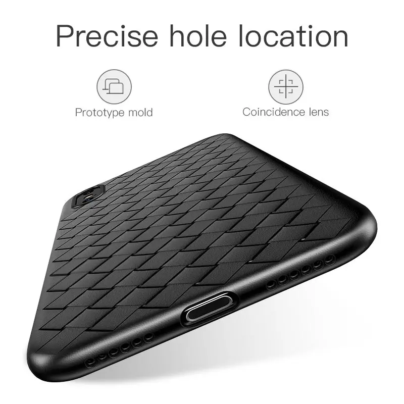 Soft Phone Case For iPhone Xs Max X 8 6 6s Plus Luxury Grid Weaving Ultra Thin Silicone Accessories Back Cover 7 |