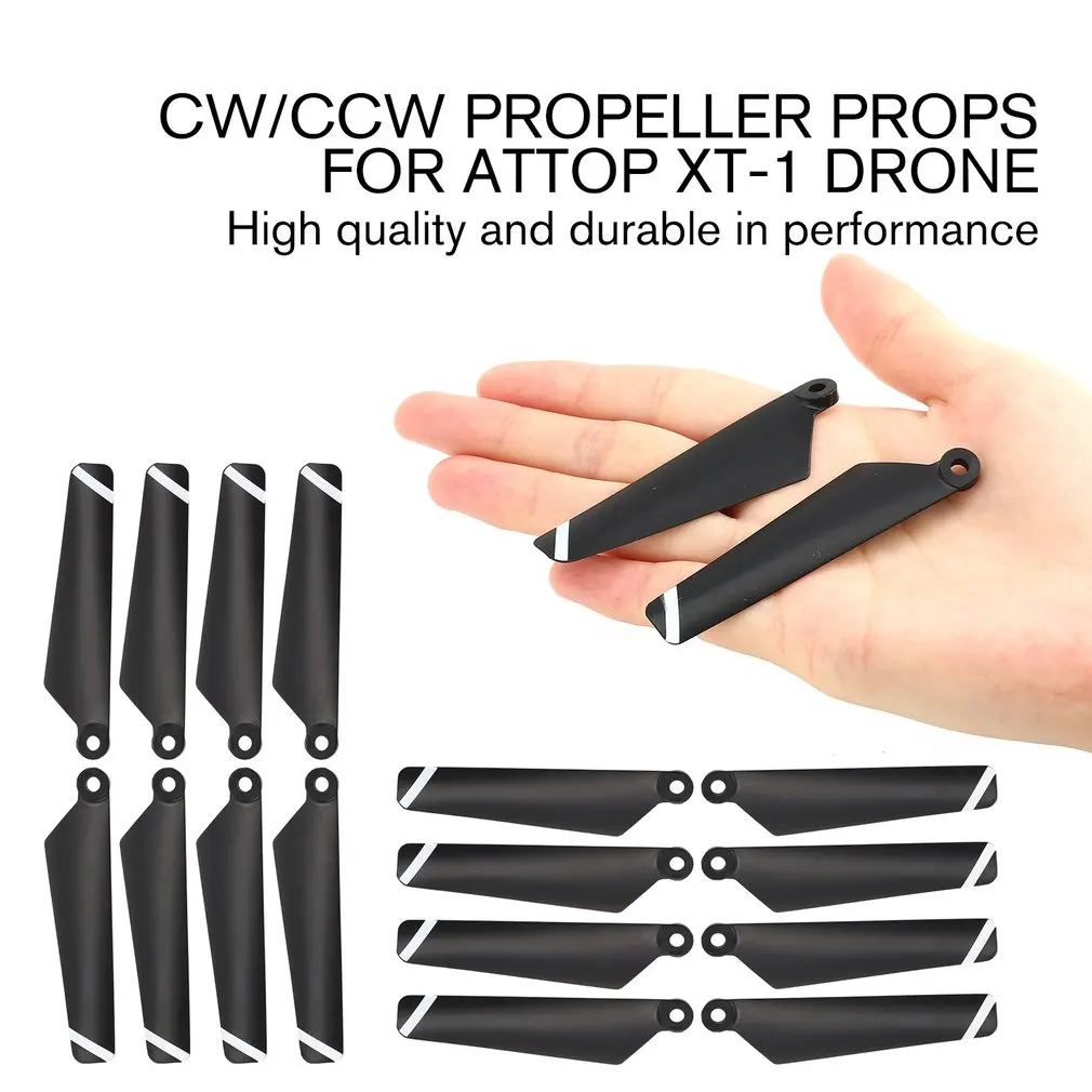 4/8 пар CW/CCW пропеллер Лопасти пропеллера для Attop XT-1 Дрон RC Квадрокоптер Вертолет