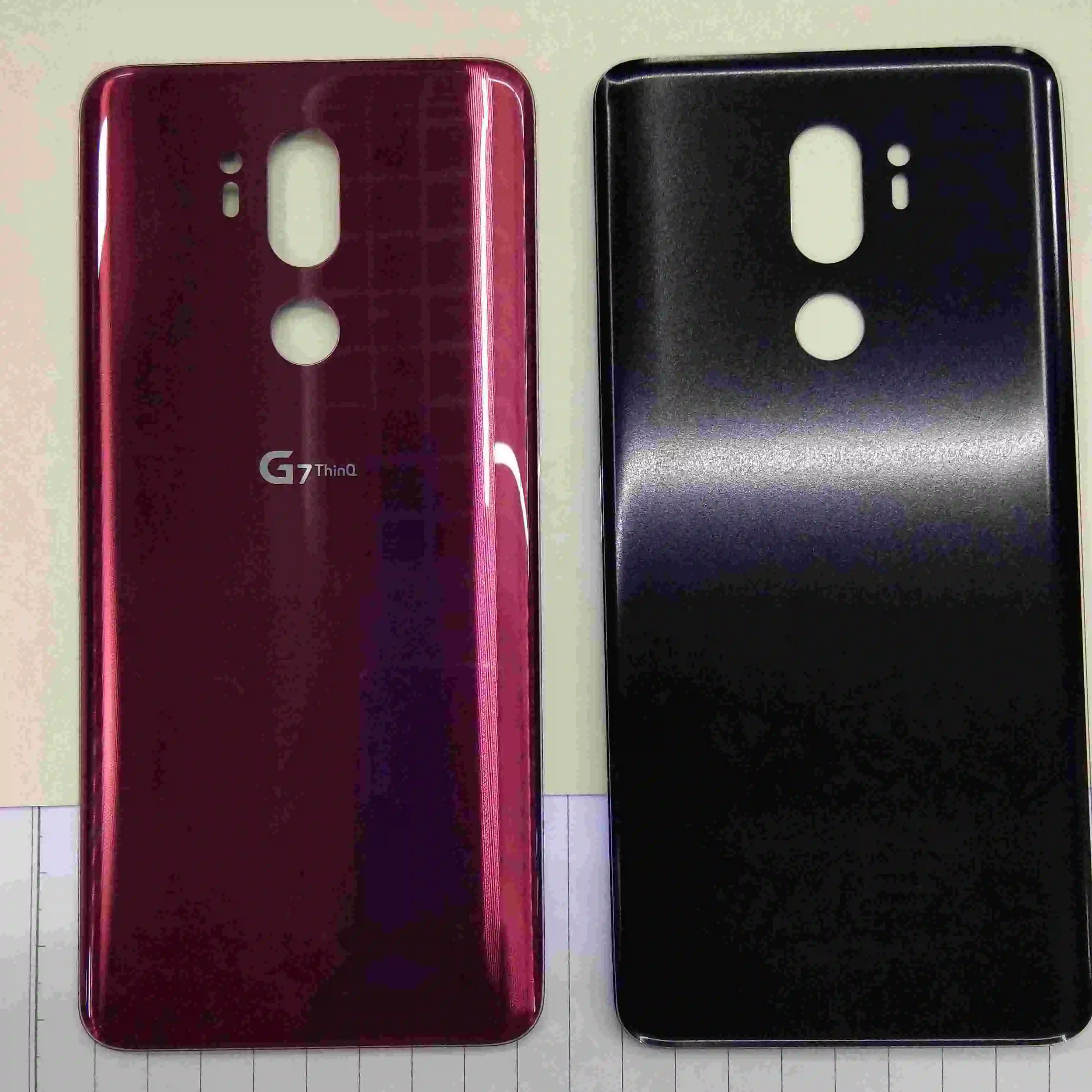 Новое оригинальное стекло для LG G7 ThinQ Крышка батарейного отсека двери G7+ G710 G710EM задняя крышка корпуса с пластыревый заменитель части