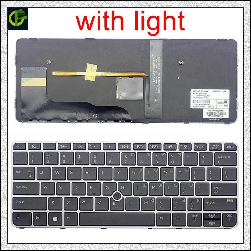 Клавиатура с подсветкой для hp Elitebook 725 G3 828 G3 820 g3 ноутбука США 813302-B71 826631-B71 V151426AK1 6037B0113017