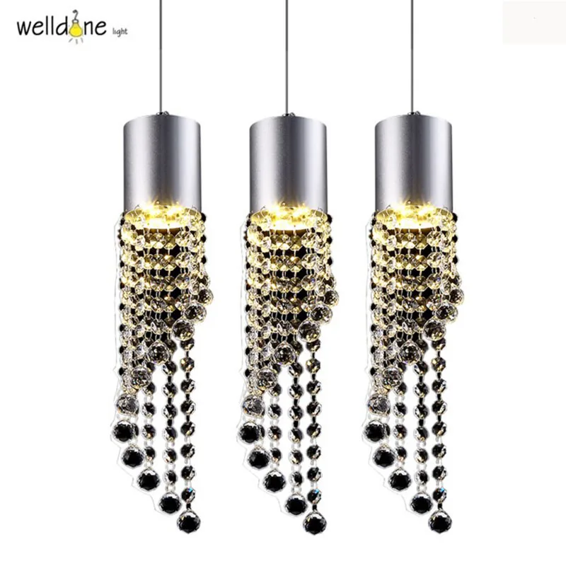 Подвесной светильник современный простой светодиодный клубный кулон с 3 лампами