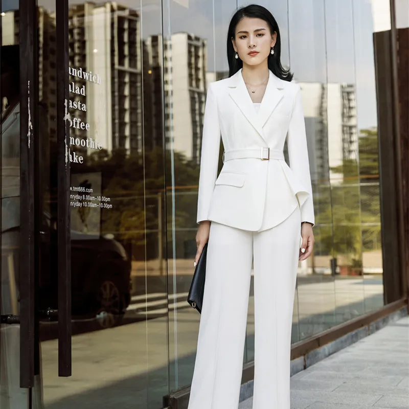 Женские модные повседневные осенние блейзеры женские с асимметричным подолом