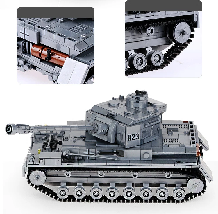 Мировая война panzerkampfwgen IV moc minifigs batisbricks строительный блок ww2 немецкая армейская сила фигурки assemable Модель Кирпичи Игрушки