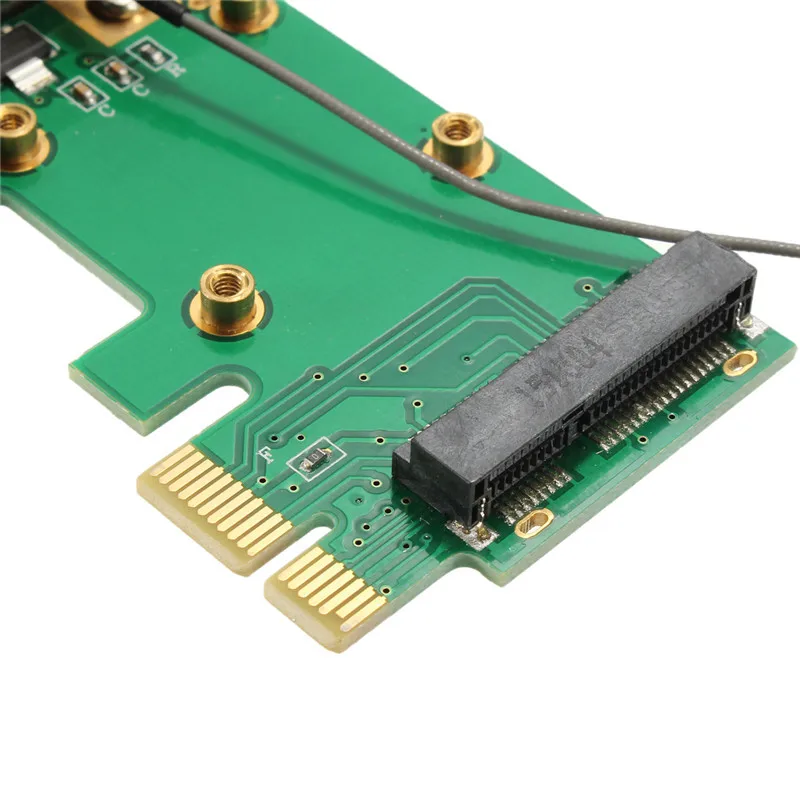 Мини Беспроводная Wi Fi карта PCI E 802.11n 1 шт. адаптер Wlan расширенная сетевая 2 антенны