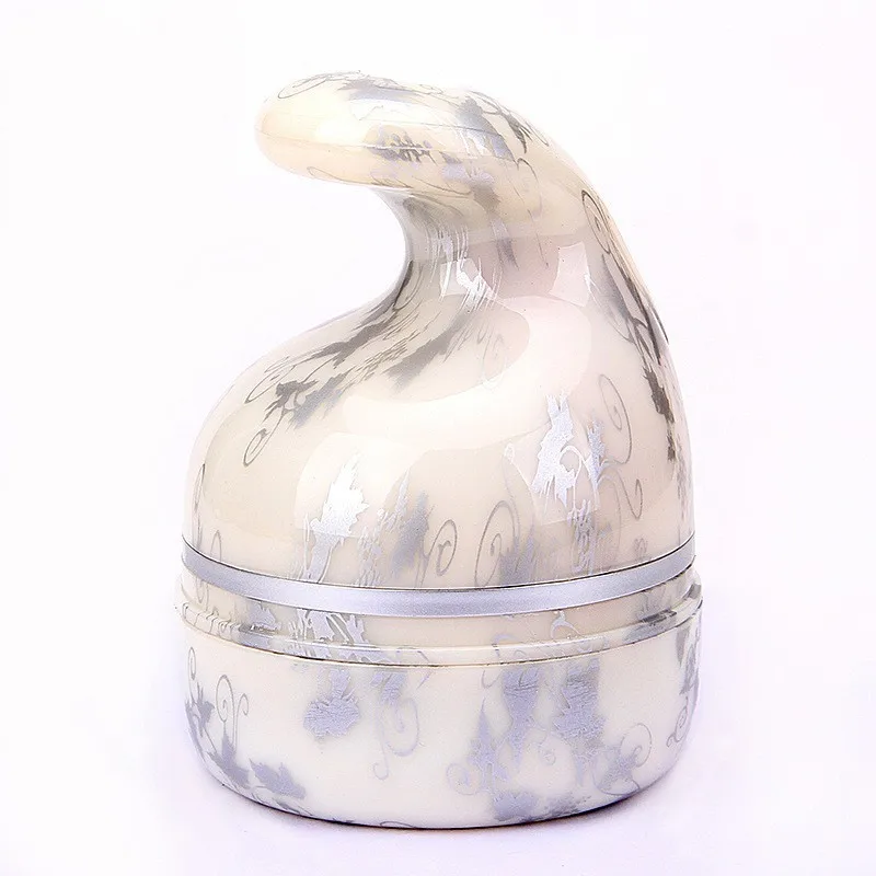 silver flower Мягкий Электрический массажер для домашних животных, зарядка через usb, 3D Головка кошки, всенаправленный автоматический вращающийся массажер, моющийся, забавная игрушка для кошек, для домашних собак - Цвет: silver flower