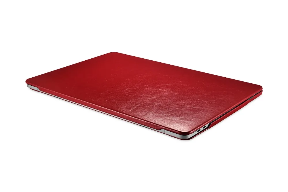 Icarer ноутбук чехол для Apple Macbook Pro 13 15 дюймов A1706 A1708 A1989 A1707 A1990 тонкий из искусственной кожи в виде ракушки