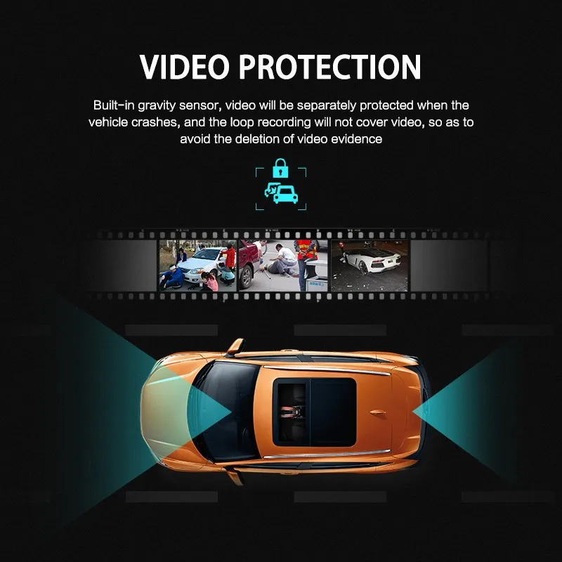 4,3 дюймов зеркало заднего вида автомобиля dvr Full HD 1080P вождение автомобиля видео ночного видения 170 градусов Высокое разрешение сетка широкий угол