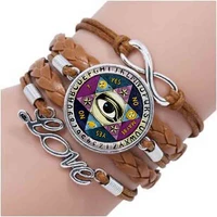 ouija board bracelet illuminati psychic reader spirit jewelry eye bracelet glass dome choker