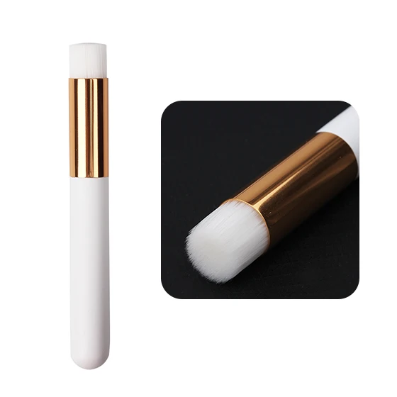 Flat White NEWCOME 1 шт. кисти для очистки ресниц Кисть для шампуня для лица щетка для мытья бровей и носа чистые накладные ресницы инструменты для макияжа - Handle Color: Flat White