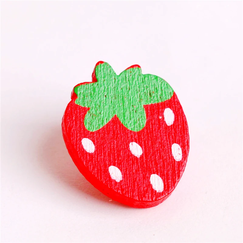 50 шт. деревянные пуговицы в виде ягоды 22 х17 мм|accessories for sewing|strawberry buttonsbuttons wood |