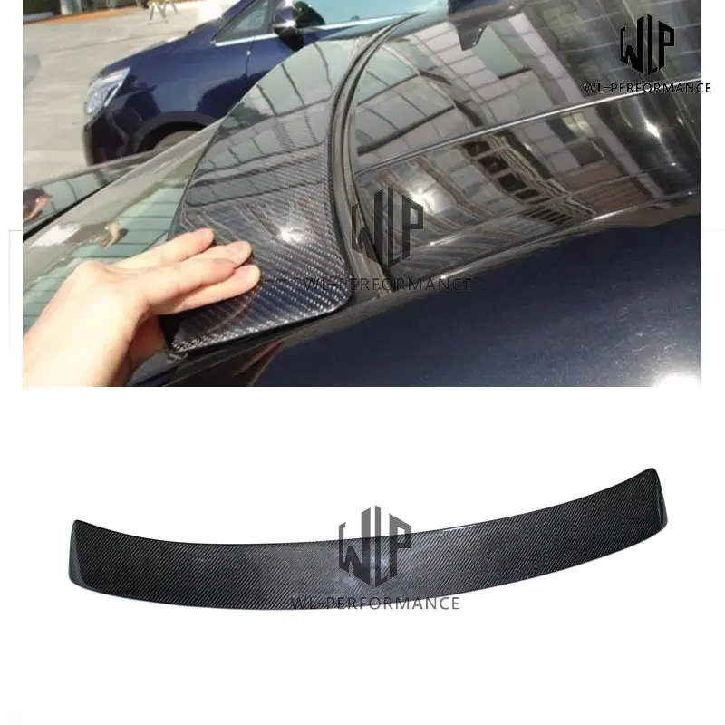 Задний спойлер W221 из углеродного волокна верхние крылья Стайлинг автомобиля для
