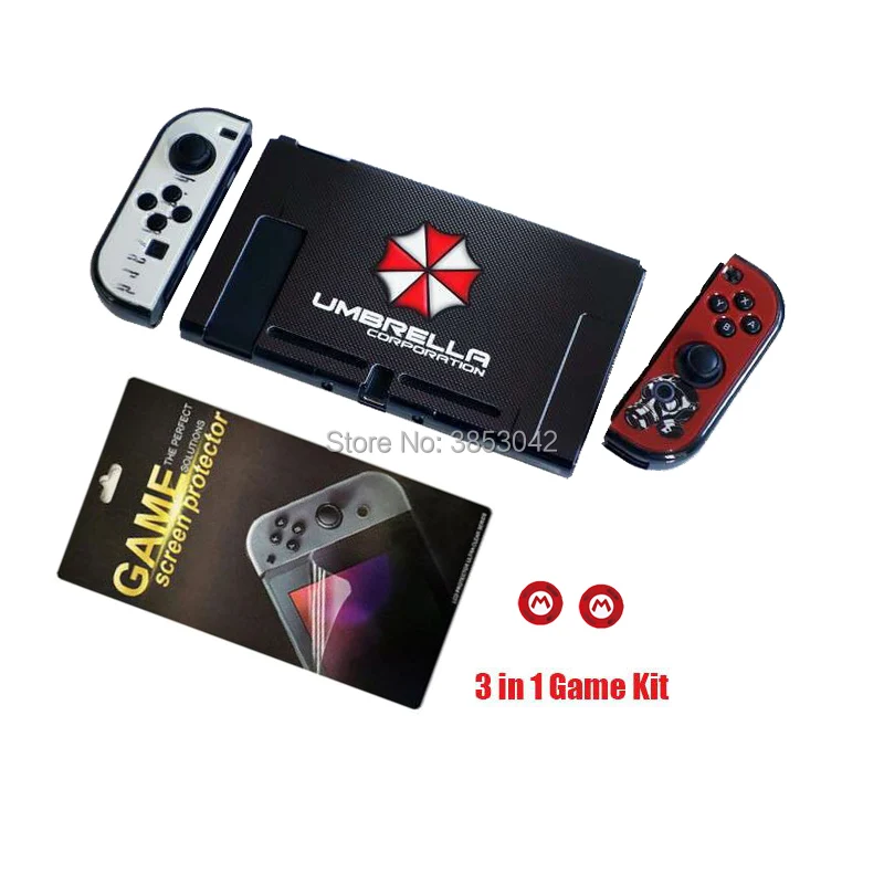 A064-2M2CAP-SP Защитный чехол 3 в 1 для Funda shand Switch Joy-Con ДЛЯ NS JoyCon, чехол для NX Joy Con, чехлы для контроллера - Цвет: A064-2M2CAP-SP