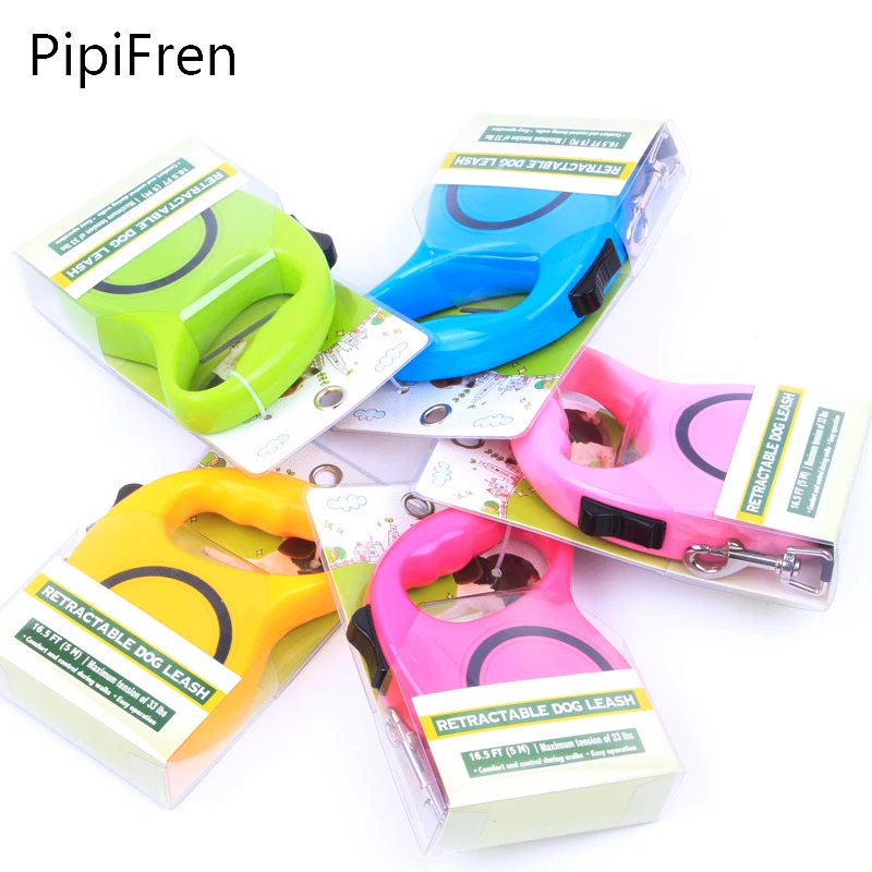 PipiFren-arnés de correa retráctil para perros, accesorios de correas para mascotas, suministros para cachorros, hondenriem, 3m, 5m