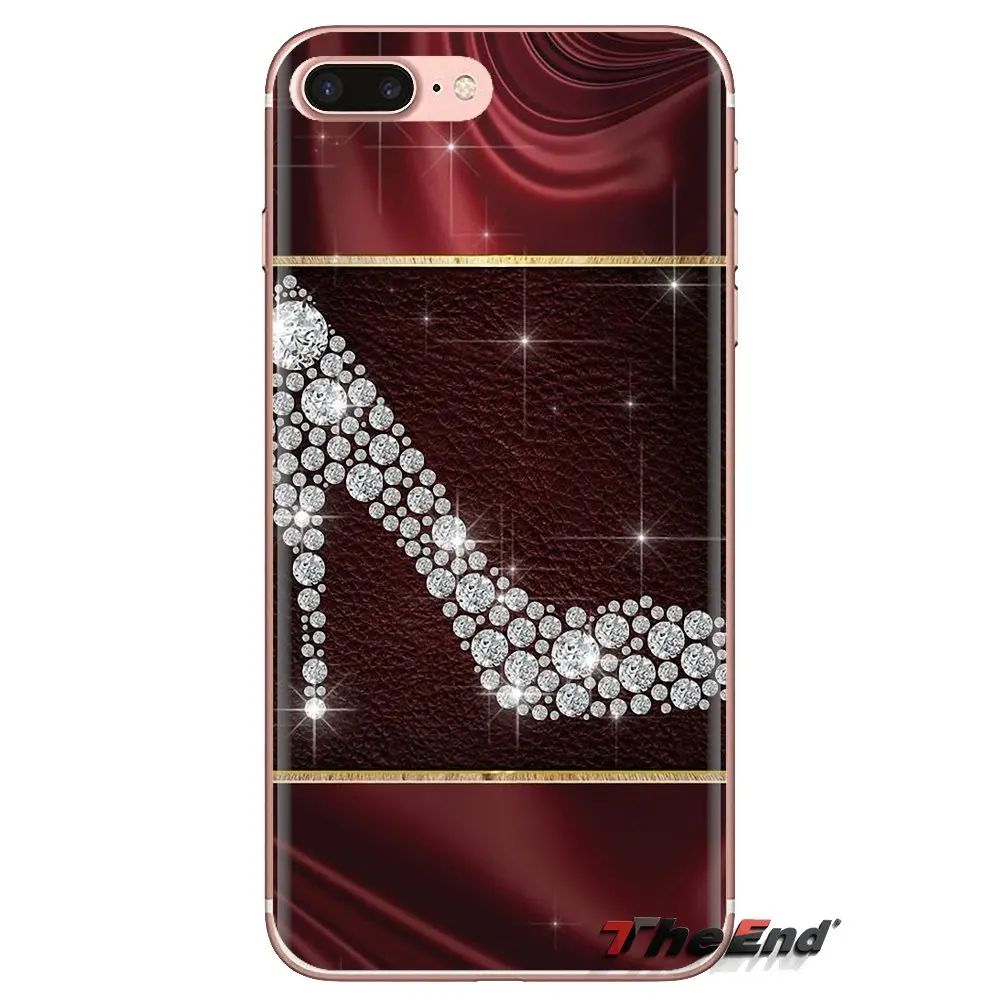 Red Sexy high heel Collage art Print TPU Transparent Bag Case For Huawei Mate Honor 4C 5C 5X 6X 7 7A 7C 8 9 10 8C 8X 20 Lite Pro |