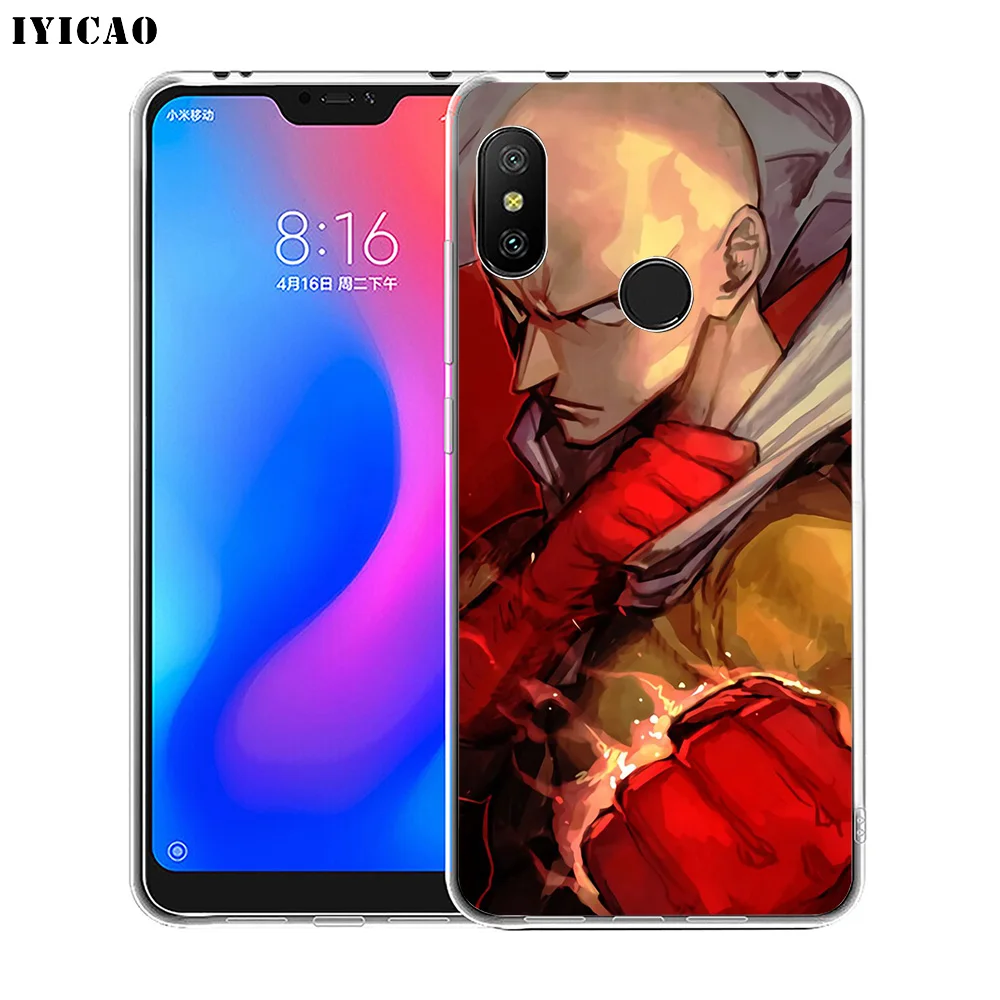 Мягкий силиконовый чехол для телефона IYICAO One Punch Man Saitama Xiaomi Redmi 4A 5A 6A Note 7 6 5 Pro Plus 4X