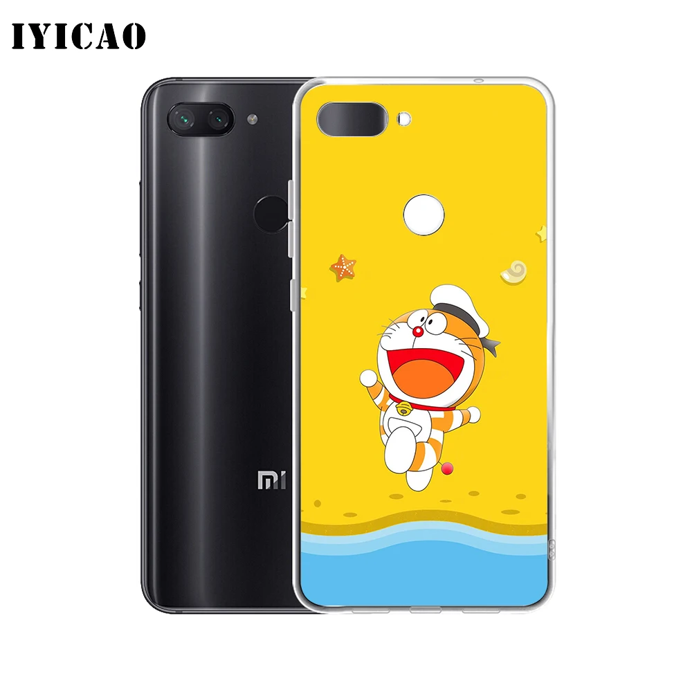 Милый мягкий силиконовый чехол для телефона IYICAO Doraemon Xiaomi Redmi 4A 5A 6A Note 7 6 5 Pro Plus 4X