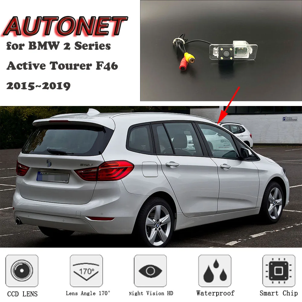 AUTONET HD камера заднего вида ночного видения для BMW 2 серии Active Tourer F46 2015 ~ 2019 CCD/камера