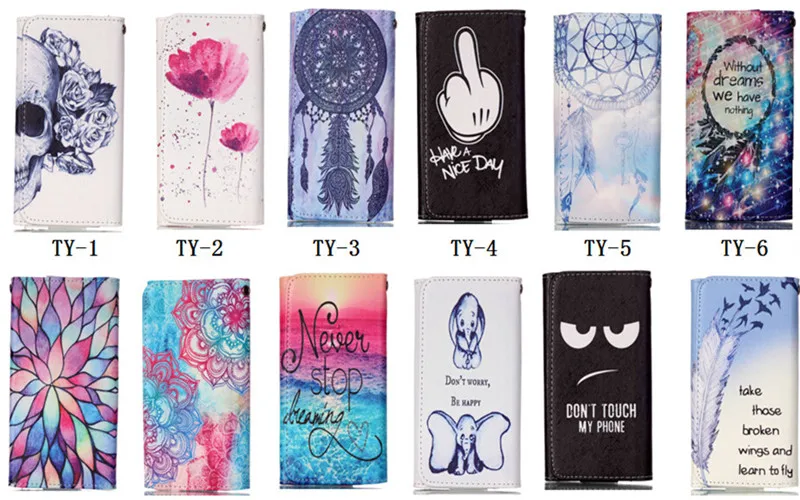 2016 Горячая Кожа PU Защиты Чехол Для Телефона С 12 Картины И Карты Бумажник Navon Mizu