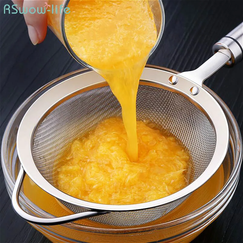 

Stainless Steel Kitchen Spoon Juice Filter Leak Kitchen Soybean Milk Filter Screen Kitchen Appliances Household Strainer Basket