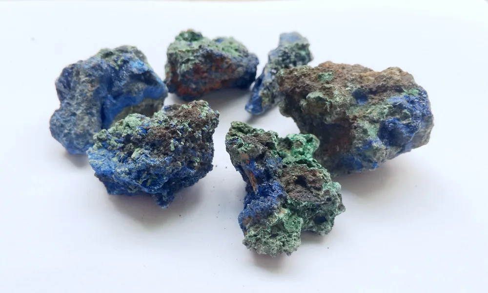 1 фунт (450 г) сырой Азурит малахит натуральный камень для кабирования лапидара