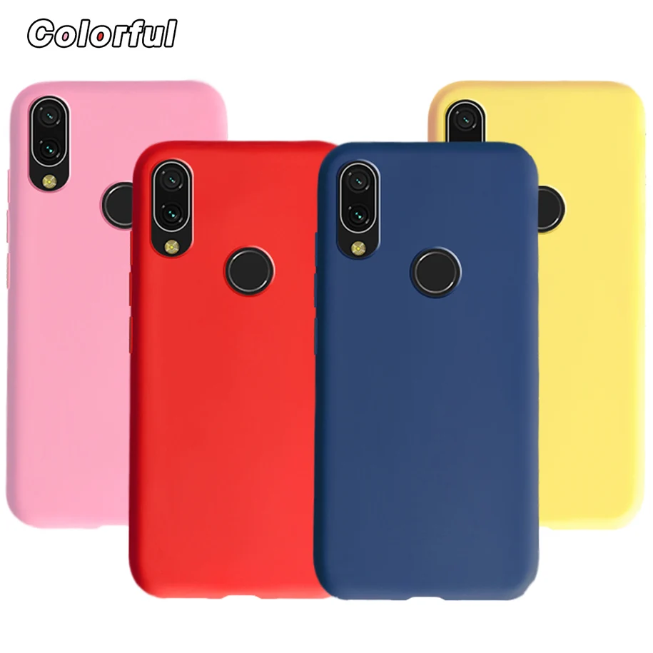 Phone Case For Xiaomi Mi 9T Mi9T Pro Silicone Anti-knock Back Cover Redmi K20 K20Pro 7A Note 7 Mi9 SE | Мобильные телефоны и