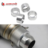 alconstar 60mm to 51mm convertor adapter aluminum motorcycle exhaust connector motorbike connecting link down pipes