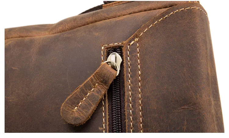 Сумка через плечо Crazy Horse из натуральной кожи, мужской портфель, кожаная сумка для ноутбука, мужские сумки-мессенджеры, дизайнерская сумка