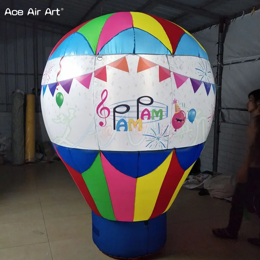 cheap and good quality inflatable replica advertising rooftop standing hot air balloon model with your logo for New Zealand | Дом и сад