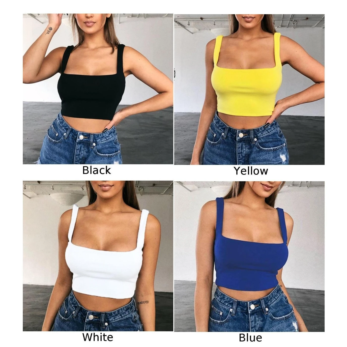 2019 New Fashion Women Tops Sexy Summer Sleeveless Backless Strap Vest Tube Skinny |