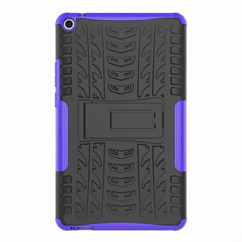 Purple Чехол для huawei Mediapad T3, 8 дюймов, KOB-L09, KOB-W09, Honor Play Pad, 2, 8 дюймов, чехол, сверхпрочный, 2 в 1, гибридный, ТПУ, силиконовый, ПК, чехол - Цвет: Purple