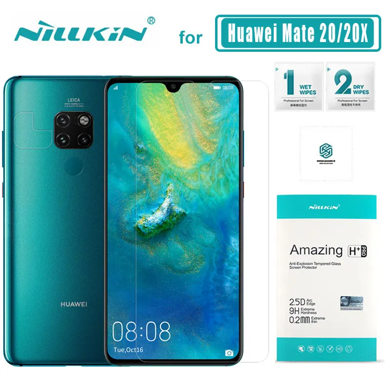 Закаленное стекло Nilkin для Huawei Mate 20 протектор экрана Nillkin 9H Amazing H + Pro прозрачная