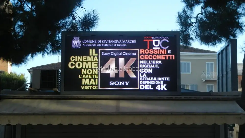 Открытый Водонепроницаемый Фиксированный полноцветный светодиодный экран RGB большая рекламная светодиодная вывеска для высокой дороги, здания, торгового центра