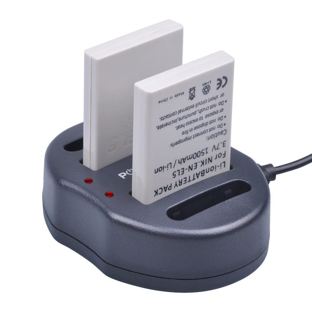 2 шт 3,7 V EN-EL5 ENEL5 Камера Батарея+ Dual USB Зарядное устройство для цифровой камеры NIKON Coolpix P530 P520 P510 P100 P500 P5000 P5100 P6000 3700 4200