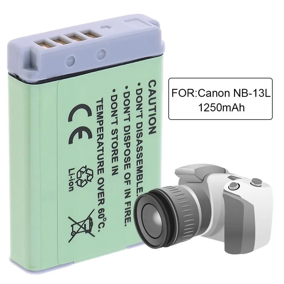 NB 13L 3 6 В 1250 мАч 4.5Wh литий ионная аккумуляторная батарея для камеры Canon PowerShot G5 X G5X G7