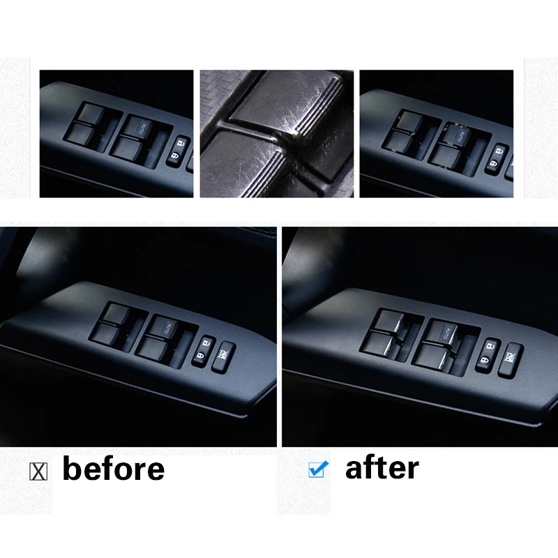 7 шт. хромированная крышка для дверных и оконных выключателей накладка на кнопки