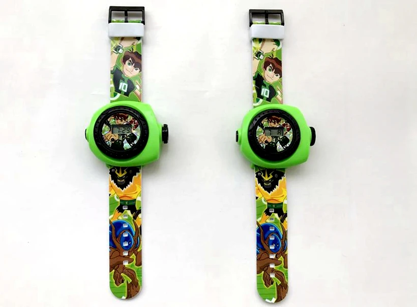 1 шт. Мультяшные цифровые часы Ben 10 фигурки Ben10 проектор 20 стилей изображения детская Подарочная игрушка