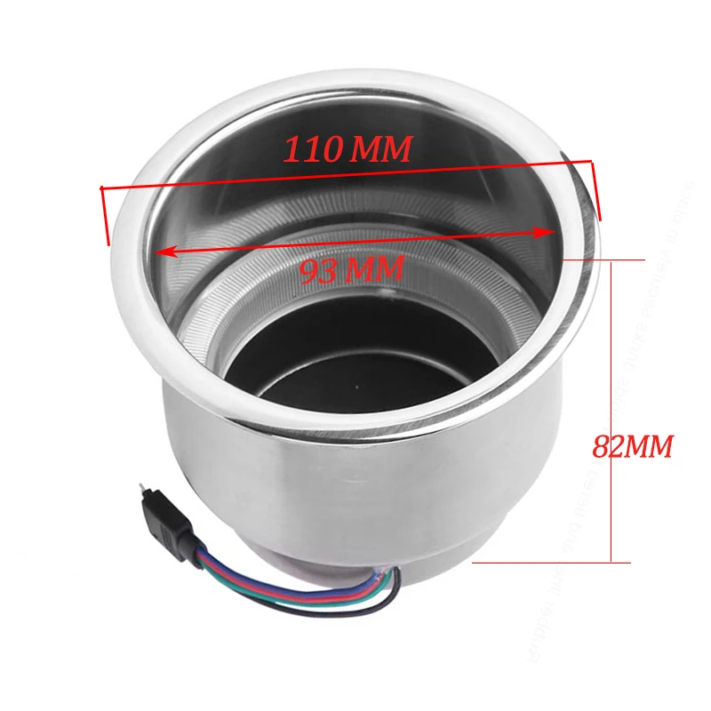 12 светодиодный RGB утопленная лодка Кубок Напитки Держатель для BMW 3 серии E46 318i 320i 98