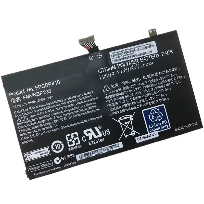 SupStone оригинальный FPCBP410 Аккумулятор для ноутбука Fujitsu LifeBook UH554 UH574 OEM FMVNBP230 FPCBP304