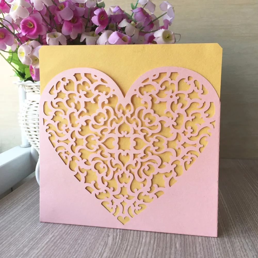 Глянцевая бумага с лазерной резкой в форме сердца 30 шт. | Дом и сад