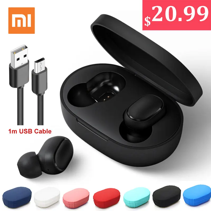 Xiaomi Redmi Airdots TWS Bluetooth наушники стерео бас Беспроводные Bluetooth 5,0 Eeadphones с микрофоном свободные Наушники управление AI