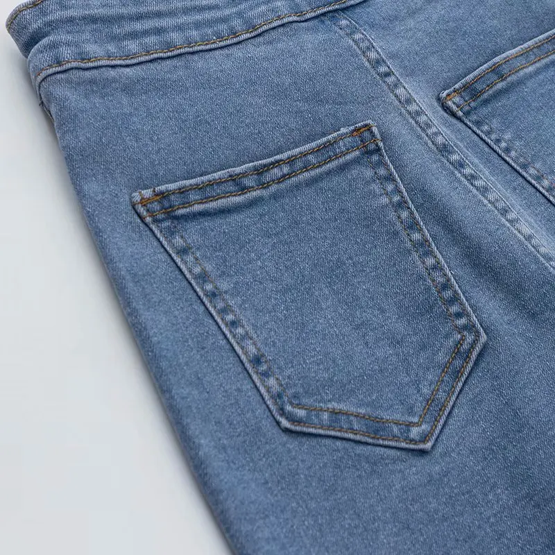 Корейские женские узкие классические летние эластичные джинсовые шорты с