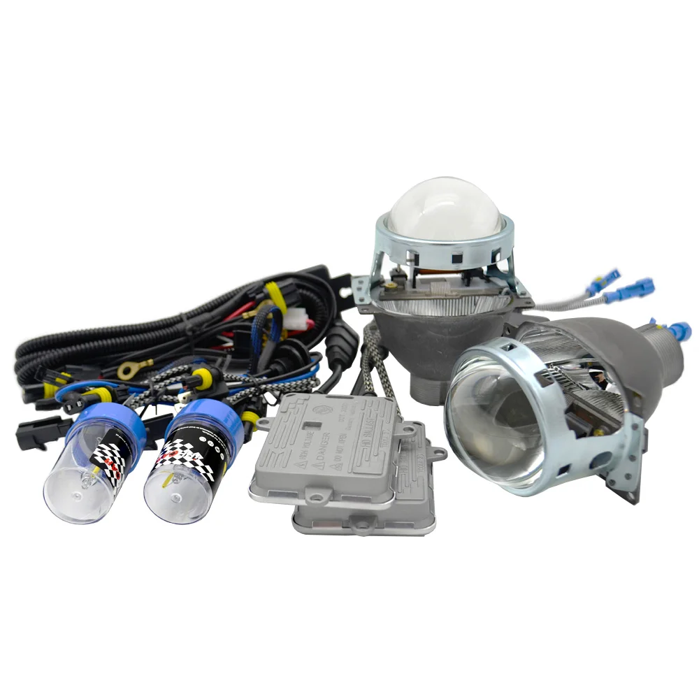 2шт 3 0 дюймов H4Q5 Bi xenon hid объектив проектора металлический держатель D2S D2H