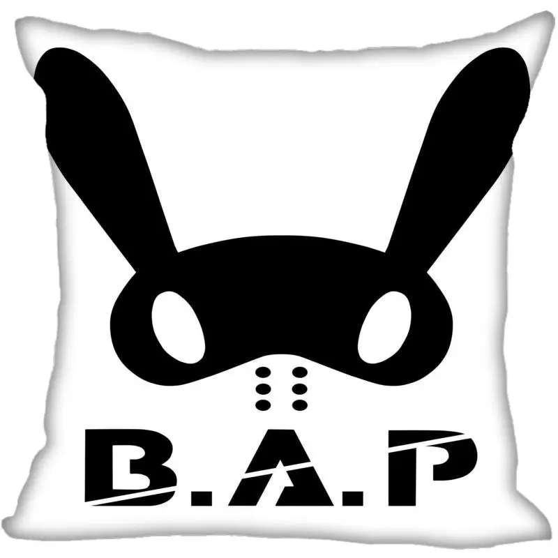 Корея-Pop b. A.P печать квадратные шелковые атласные наволочки 35x35 см 40x40 с одной