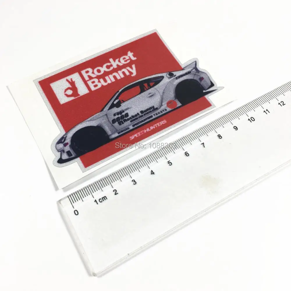 Мультяшный Автомобиль Мотоцикл RB наклейка на автомобиль Светоотражающая для