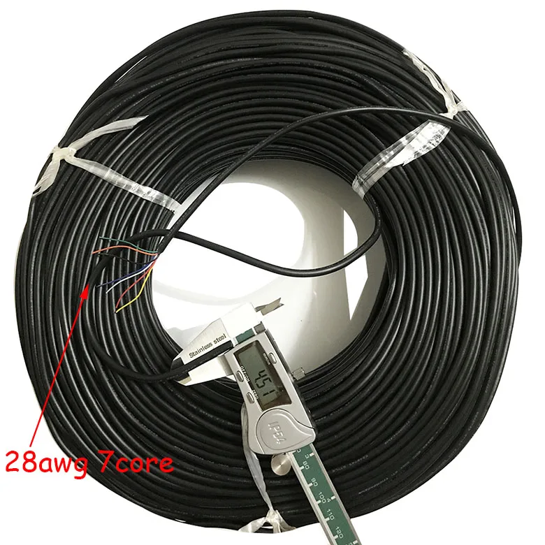 Кабель 28AWG 2, 3, 4, 5, 6, 7, 8, 9, 10 ядер для USB мыши, клавиатуры, передачи данных, 10 метров, ПВХ кабель, мягкая оболочка, кабель управления линией, сигнальный провод