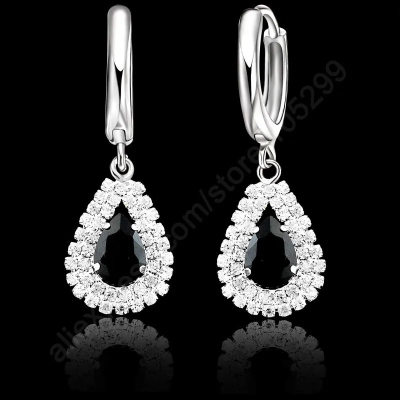 Женский ювелирный комплект из колье и серёг серебра 925 пробы | Украшения