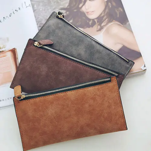 Модный женский клатч из искусственной кожи сумка кошелек Длинный для карт чехол