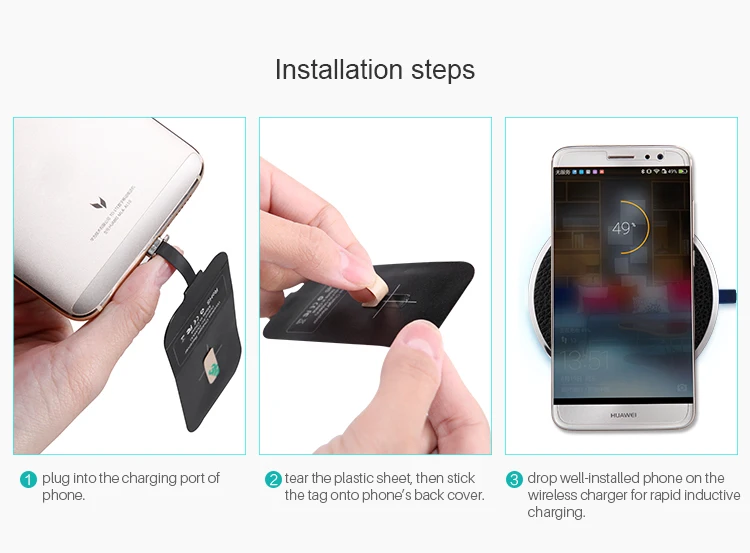 Приемник Nillkin с USB Type C и поддержкой беспроводной зарядки|usb c qi|charging receiverwireless charging