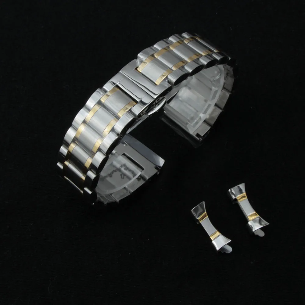 Ремешок из нержавеющей стали для наручных часов изогнутый браслет Seiko 12 мм 14 16 18 19